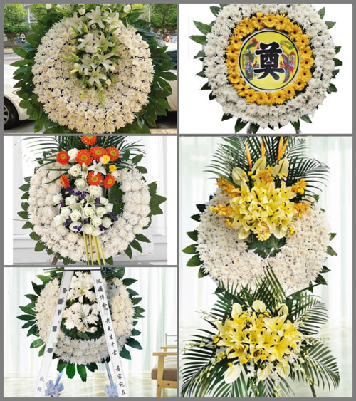 江苏无锡江阴市澄江街道花北村花圈速递