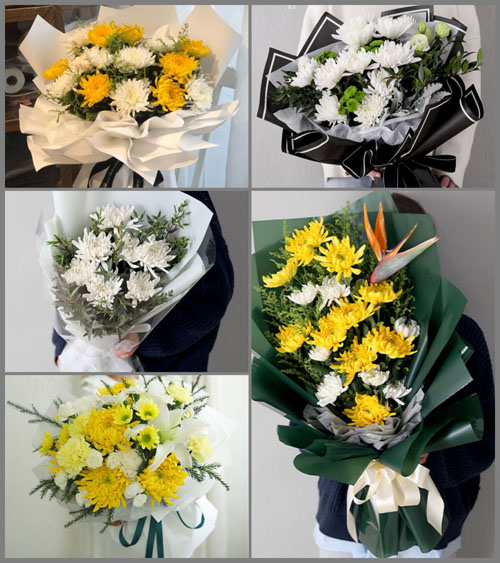 江苏无锡江阴市澄江街道花北村白事花束代送